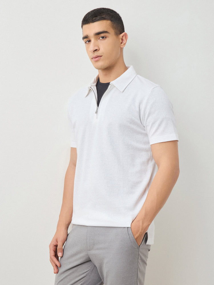 Regular Fit Zip Polo