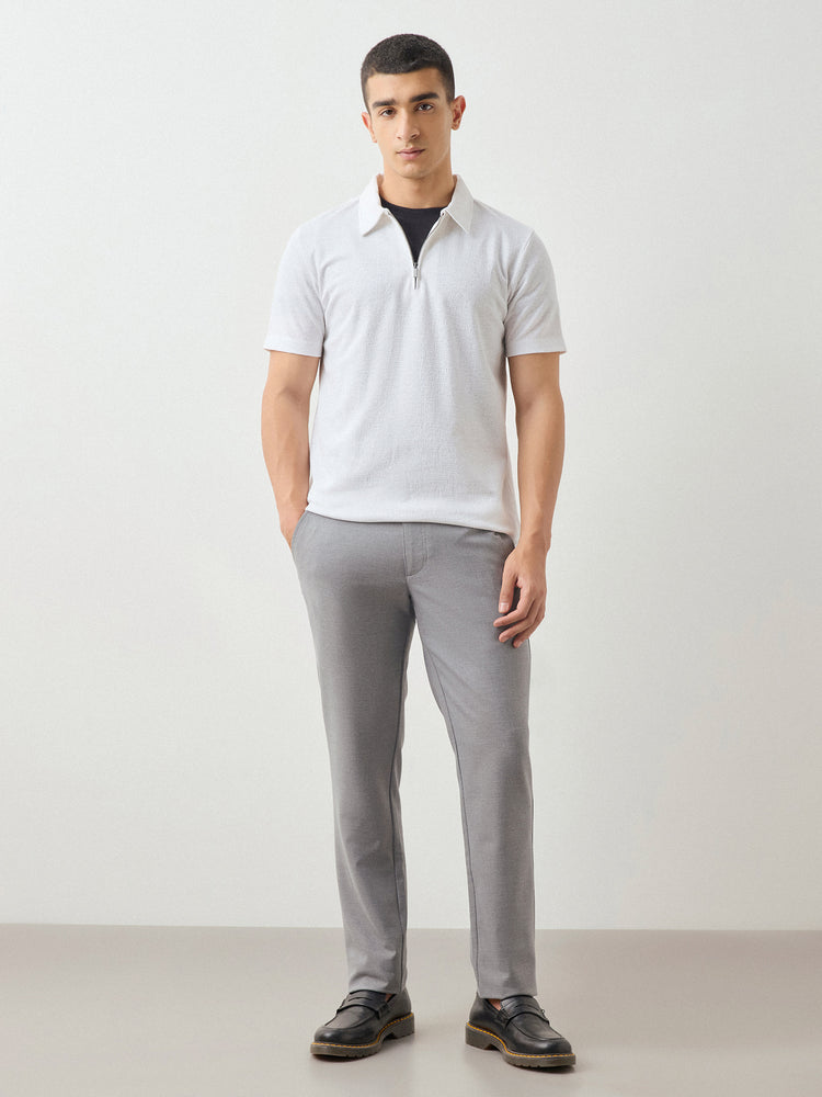 Regular Fit Zip Polo