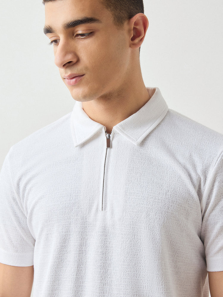 Regular Fit Zip Polo