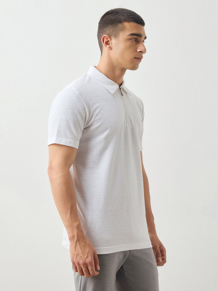 Regular Fit Zip Polo