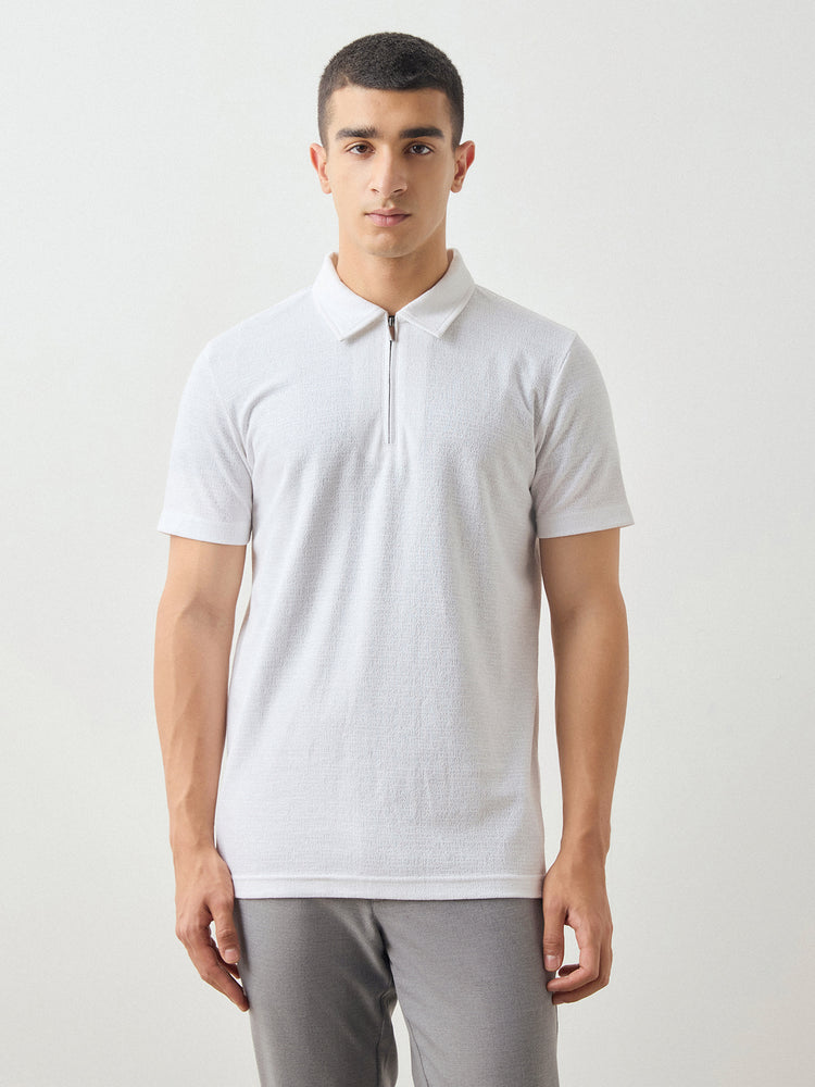 Regular Fit Zip Polo