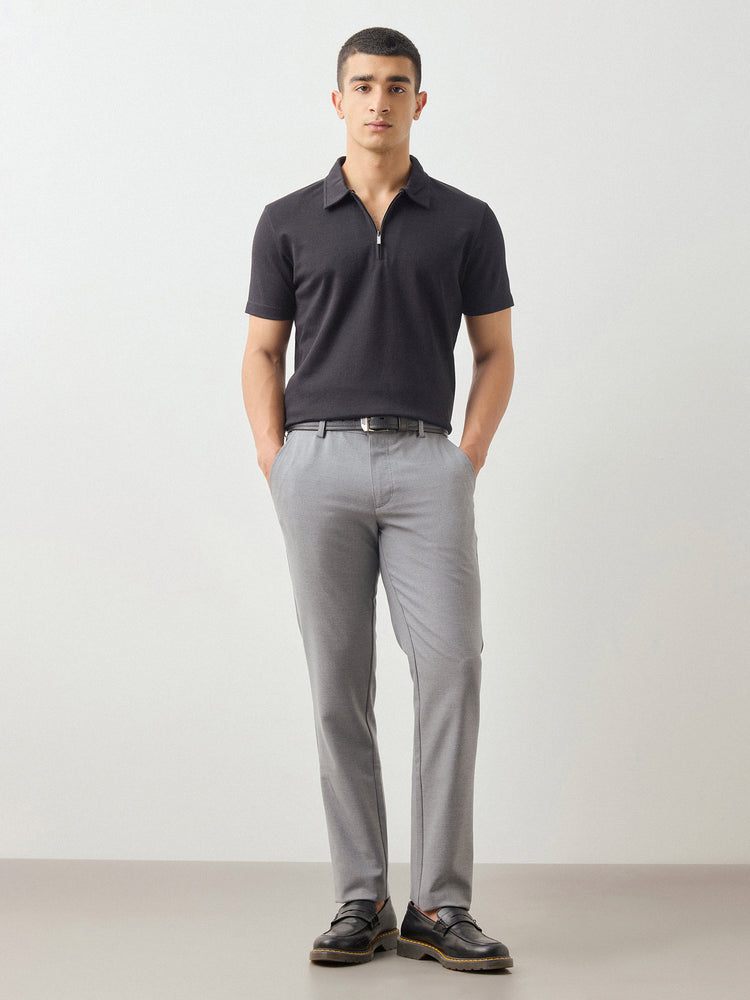 Regular Fit Zip Polo