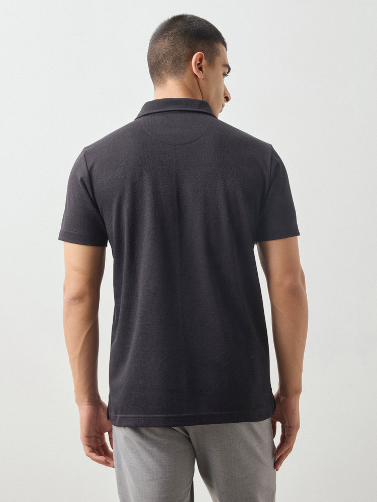 Regular Fit Zip Polo
