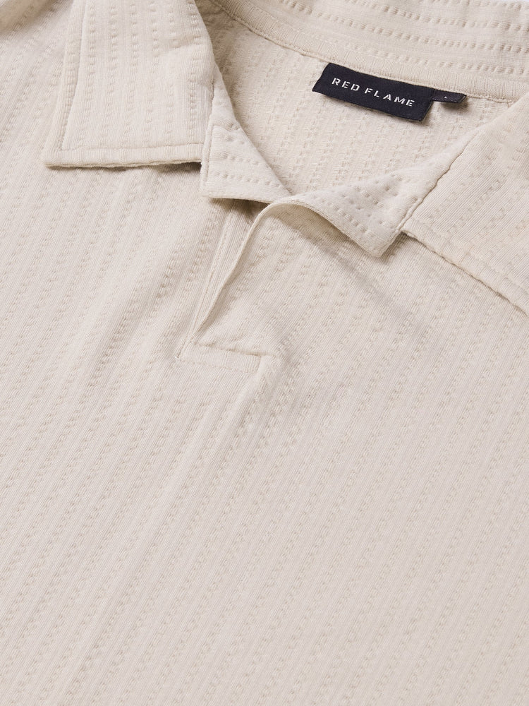 Relaxed Fit Seersucker Polo