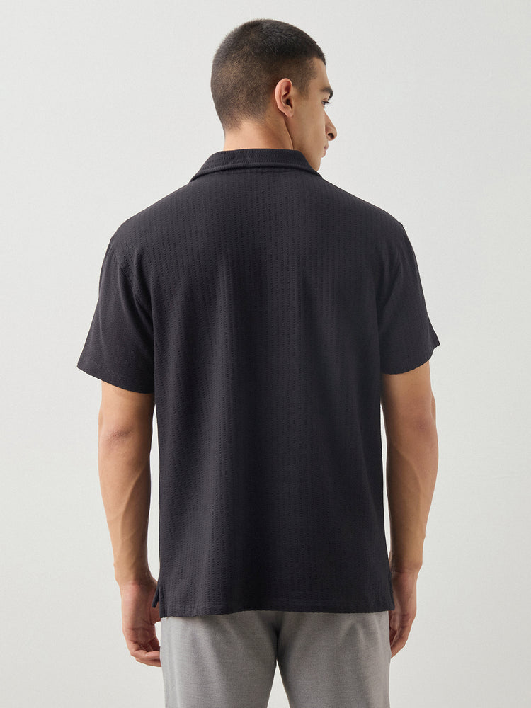 Relaxed Fit Seersucker Polo