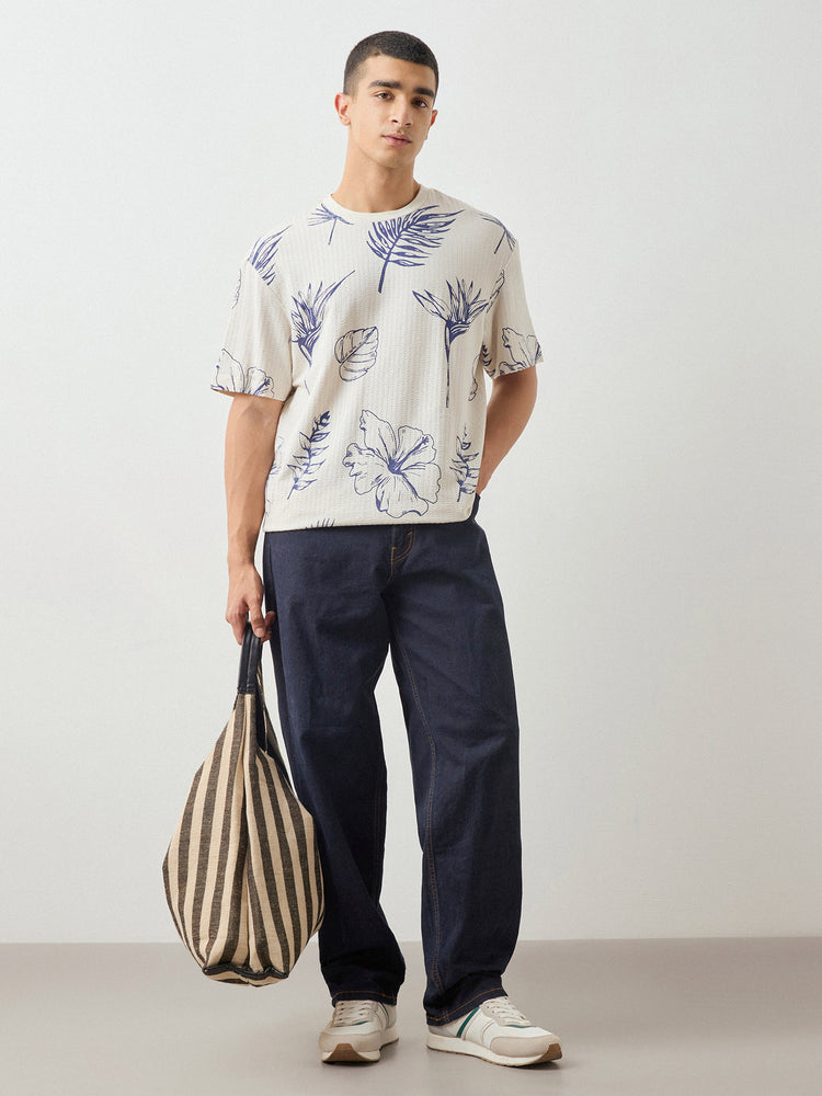 Relaxed Fit Floral Print T-Shirt