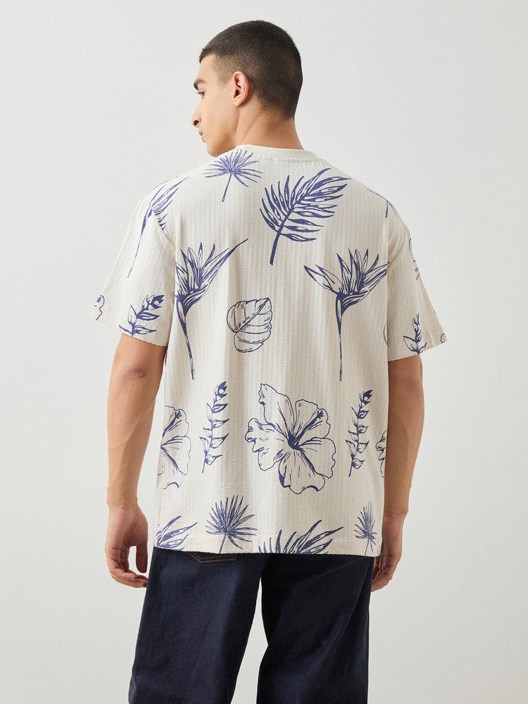 Relaxed Fit Floral Print T-Shirt