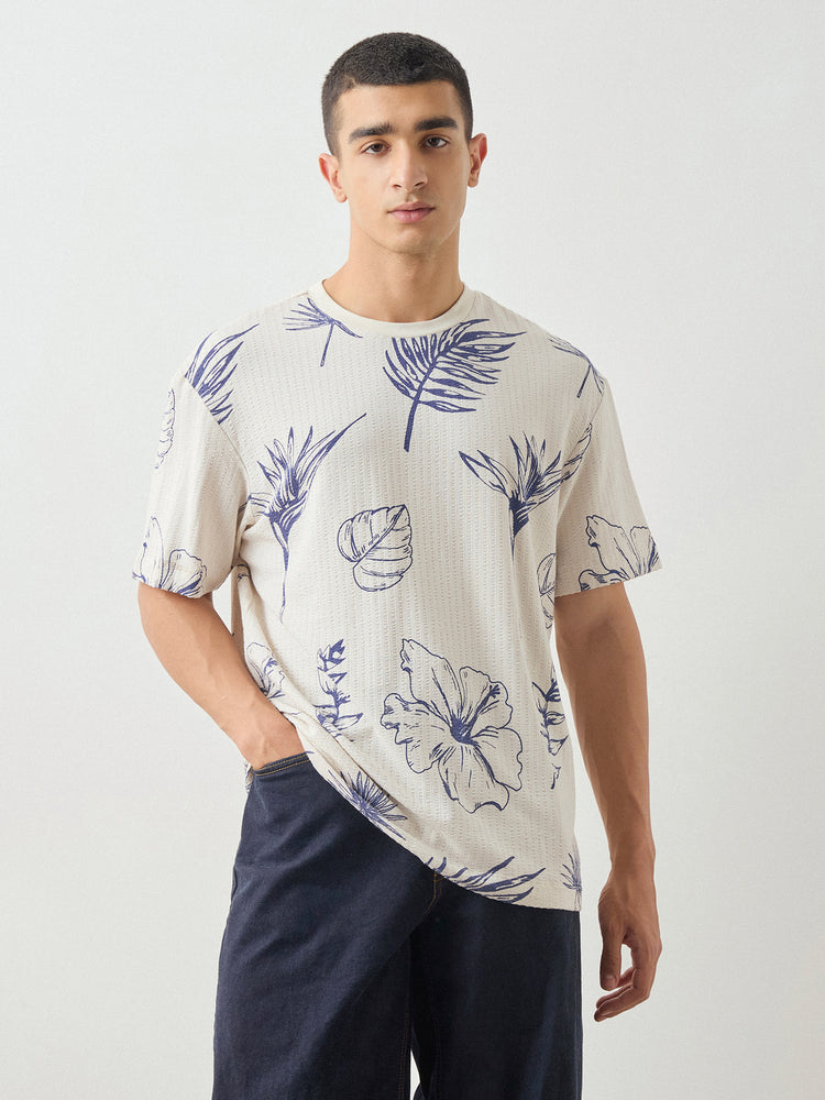 Relaxed Fit Floral Print T-Shirt