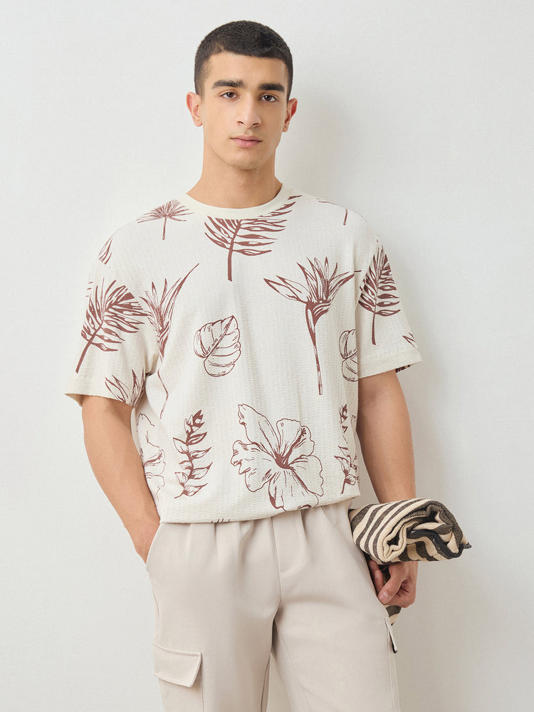 Relaxed Fit Floral Print T-Shirt