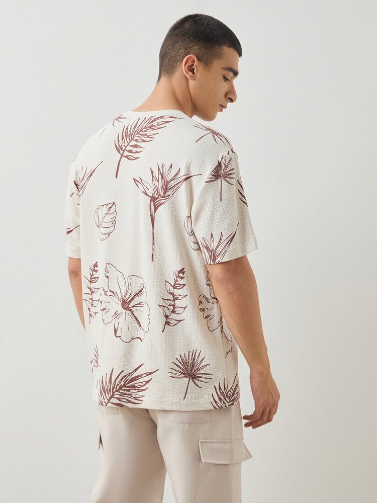 Relaxed Fit Floral Print T-Shirt
