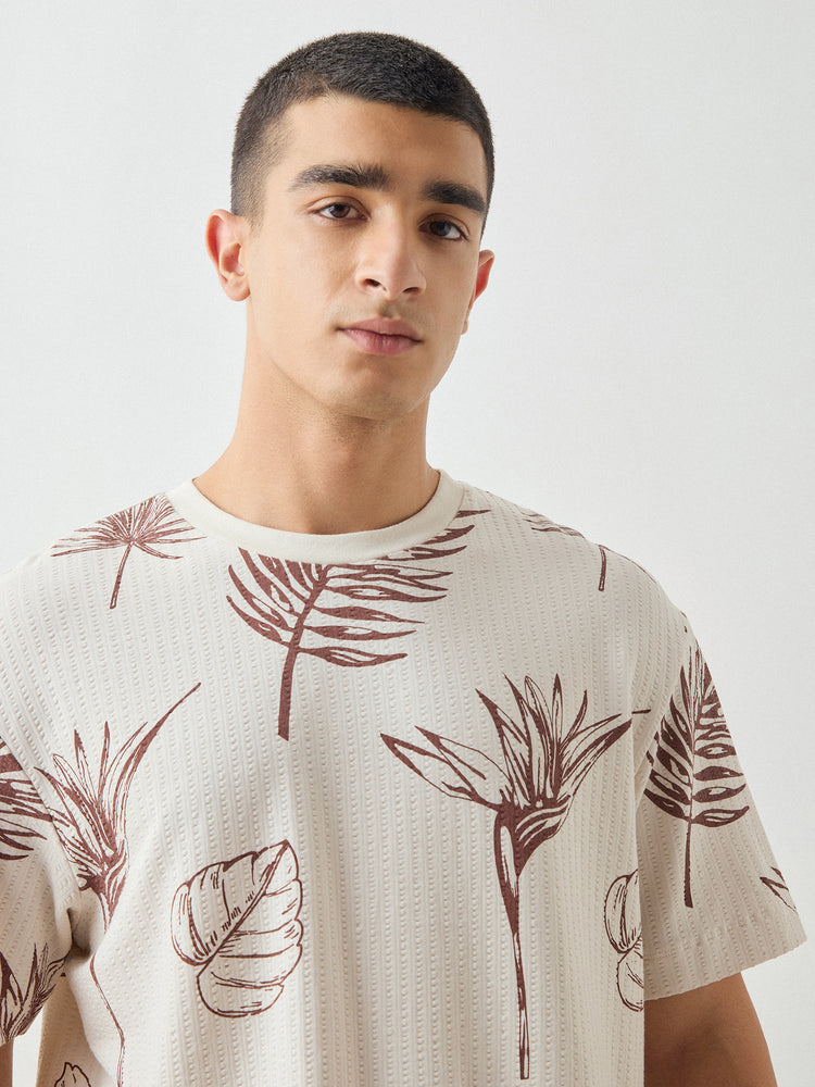 Relaxed Fit Floral Print T-Shirt