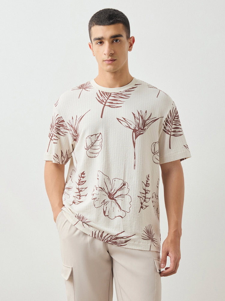 Relaxed Fit Floral Print T-Shirt