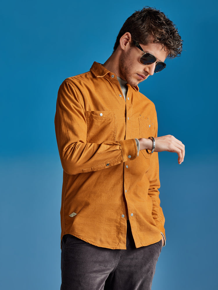 Khaki Corduroy Urban Shirt