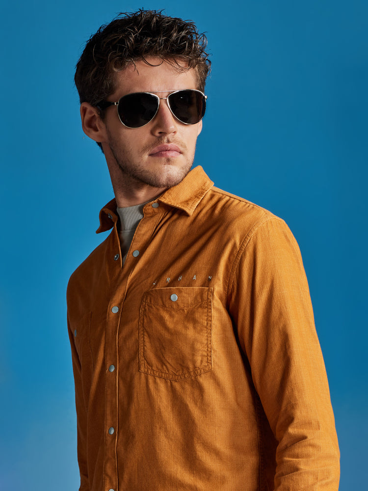 Khaki Corduroy Urban Shirt