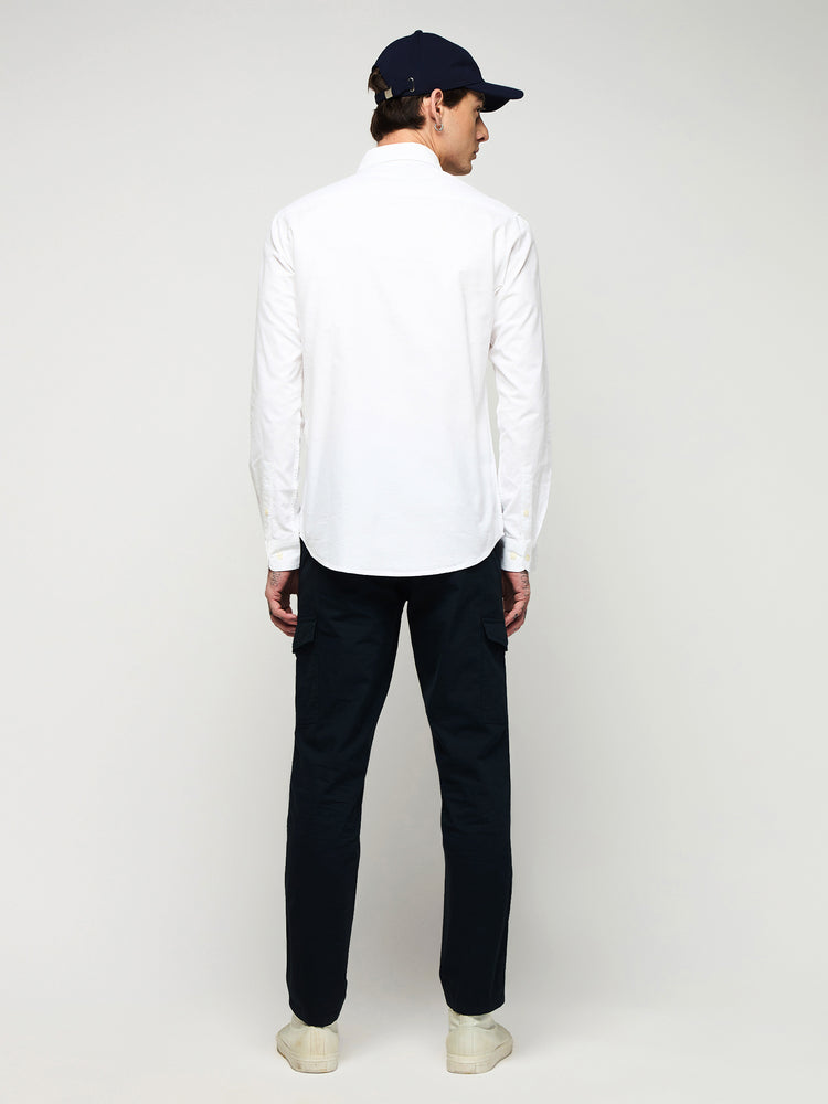 Chest Logo Oxford Stretch Shirt