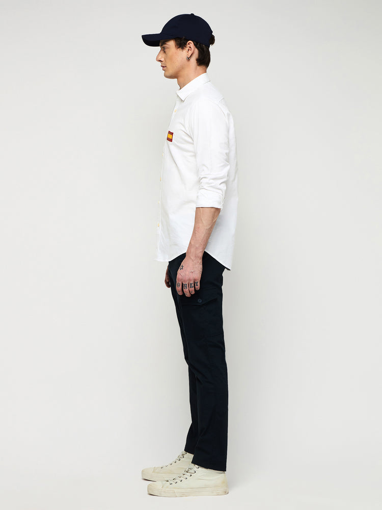 Chest Logo Oxford Stretch Shirt