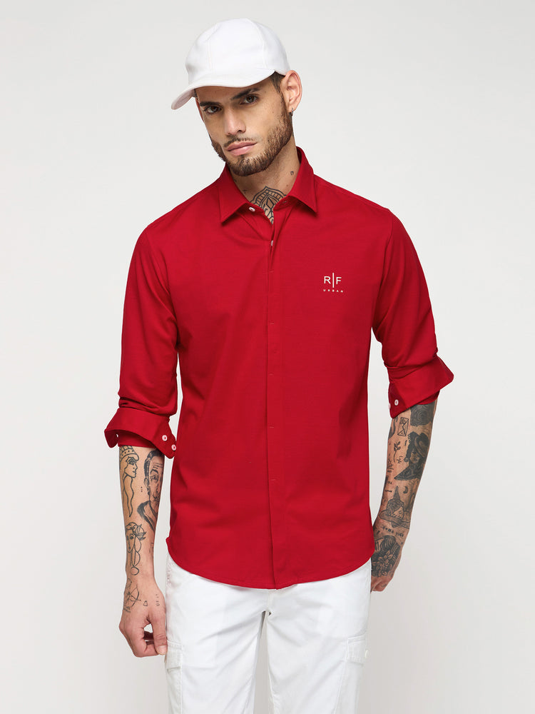 Chest Logo Pique Shirt