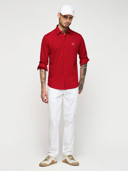 Chest Logo Pique Shirt