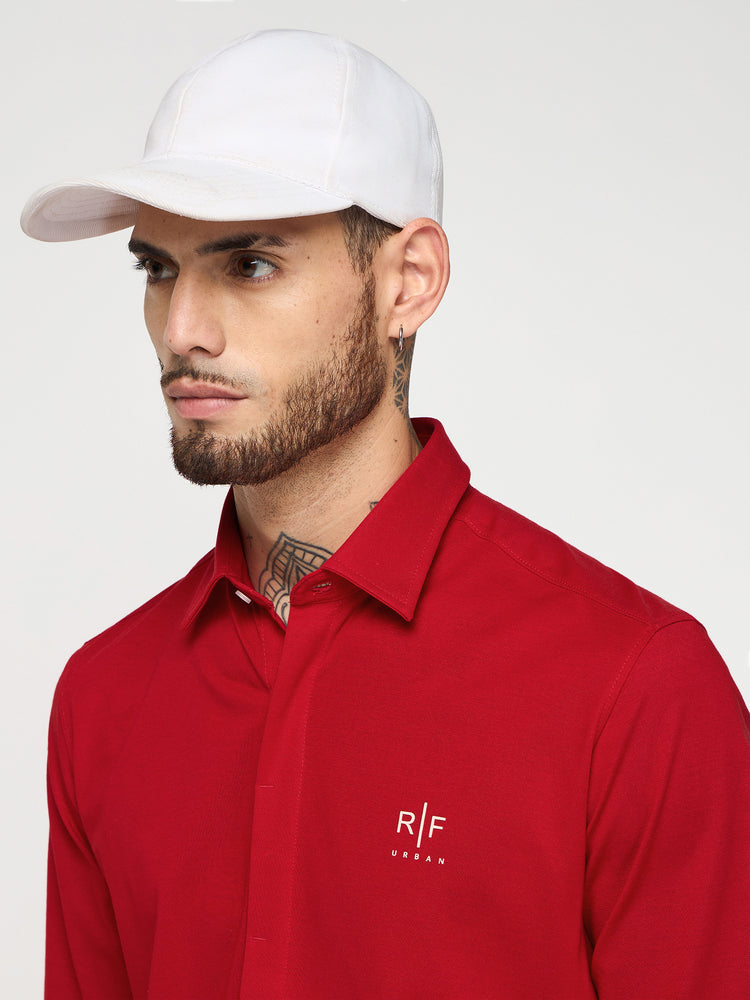 Chest Logo Pique Shirt