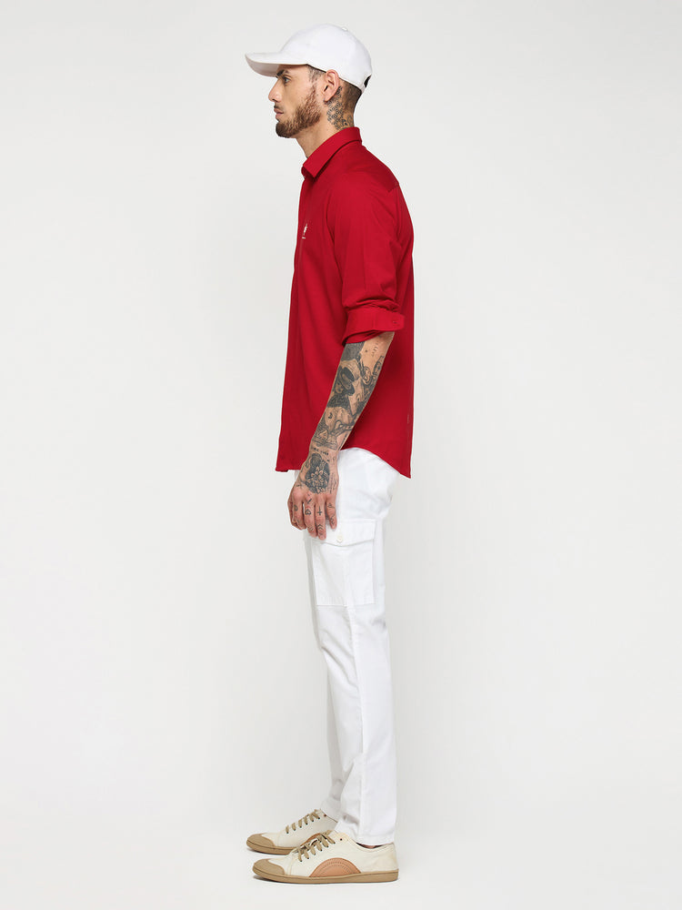 Chest Logo Pique Shirt