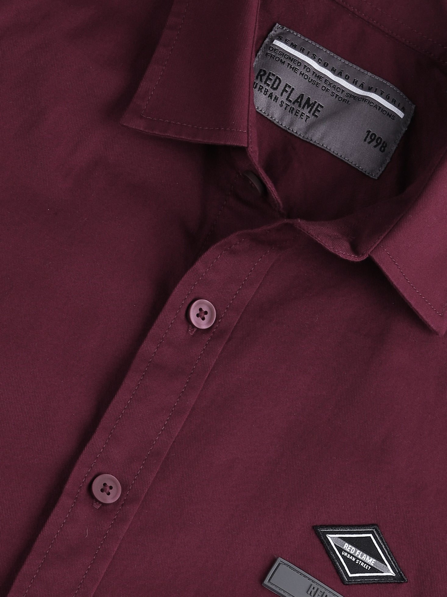 Chest Logo Stretch Shirt