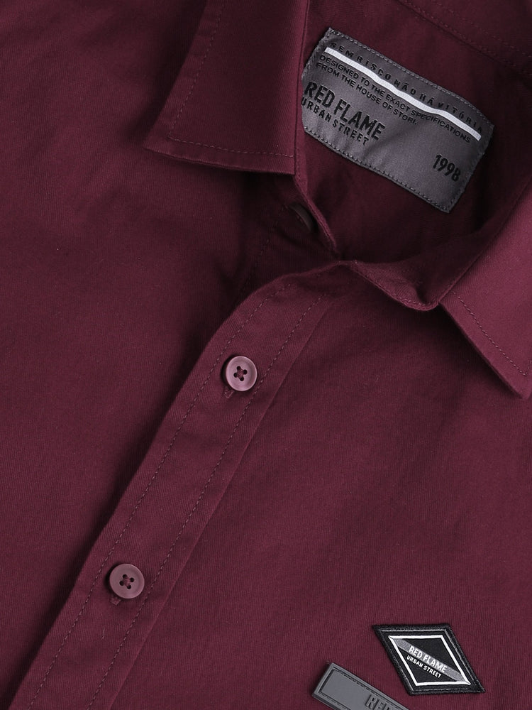Chest Logo Stretch Shirt