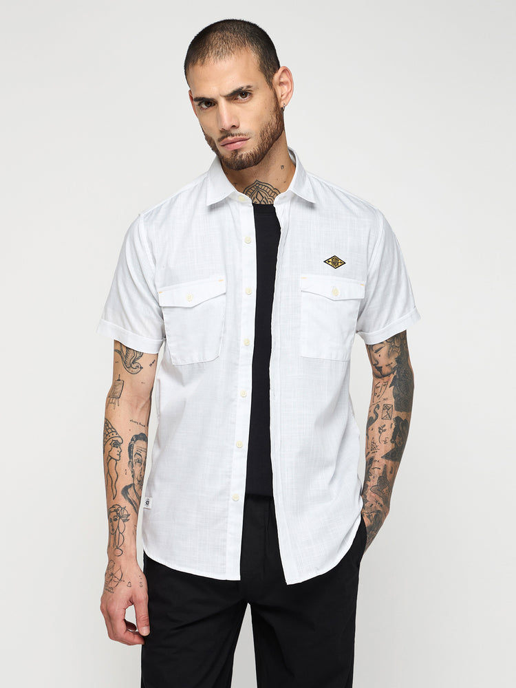 Double Pocket Short Sleeve Shirt