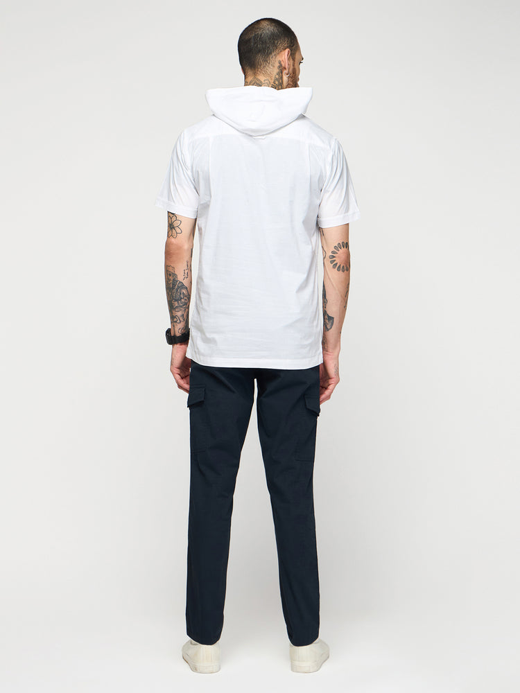 Double Pocket Hooded Shirt