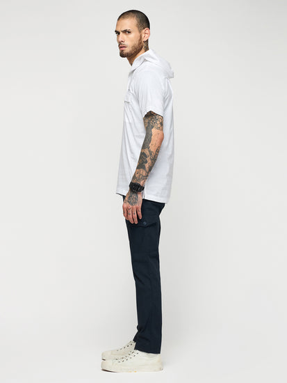Double Pocket Hooded Shirt