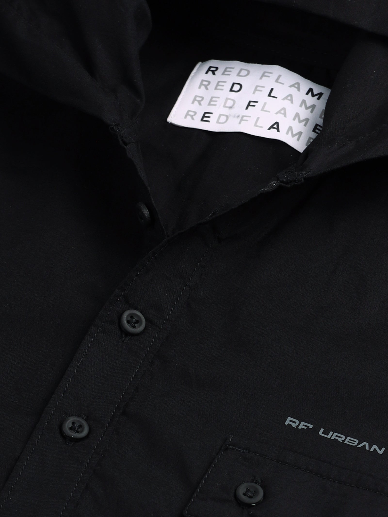 Double Pocket Hooded Shirt