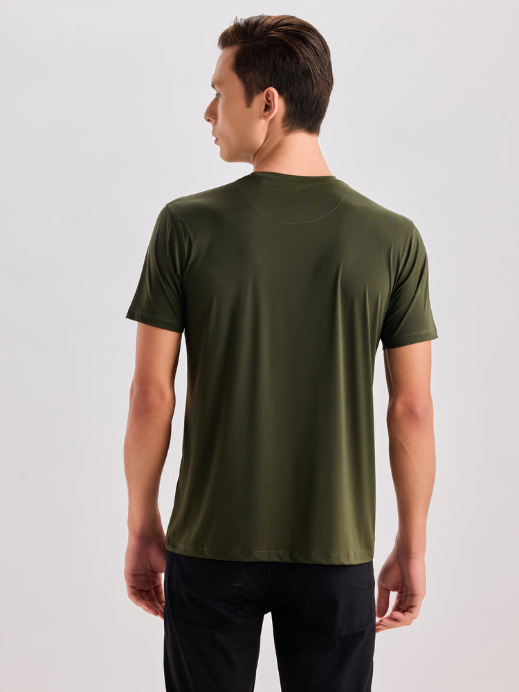 Chest Logo Stretch T-Shirt
