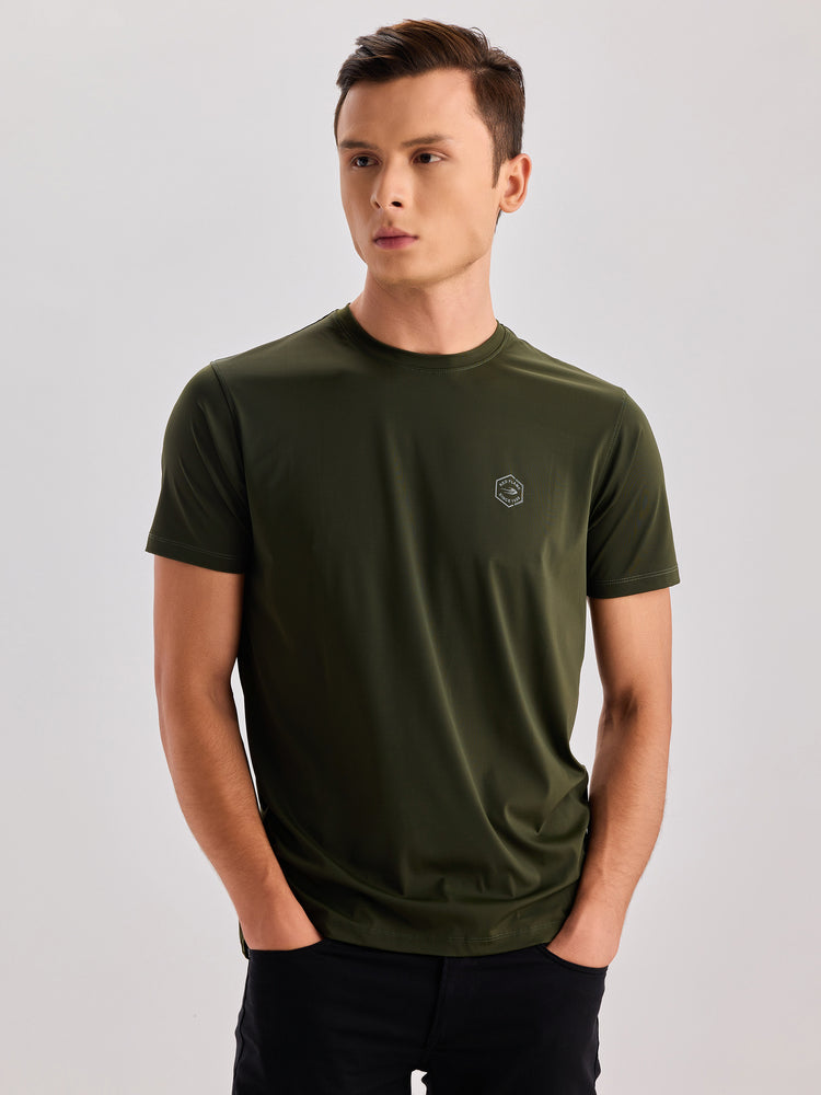 Chest Logo Stretch T-Shirt
