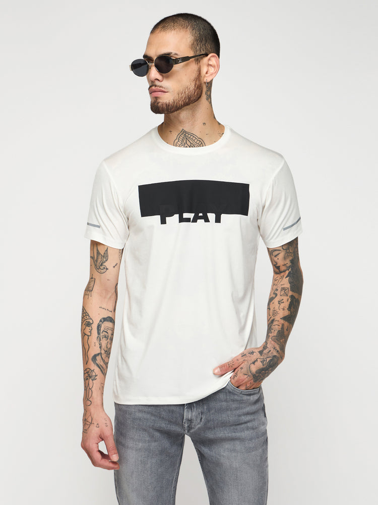 Chest Graphic Stretch T-Shirt