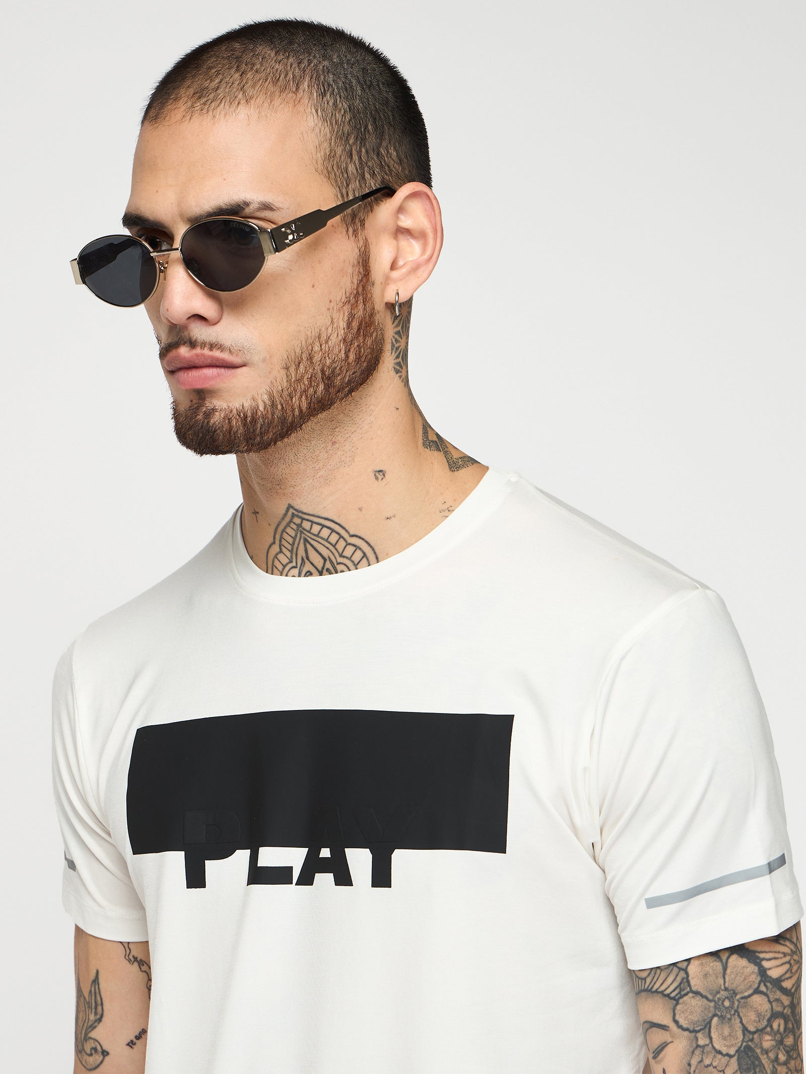 Chest Graphic Stretch T-Shirt