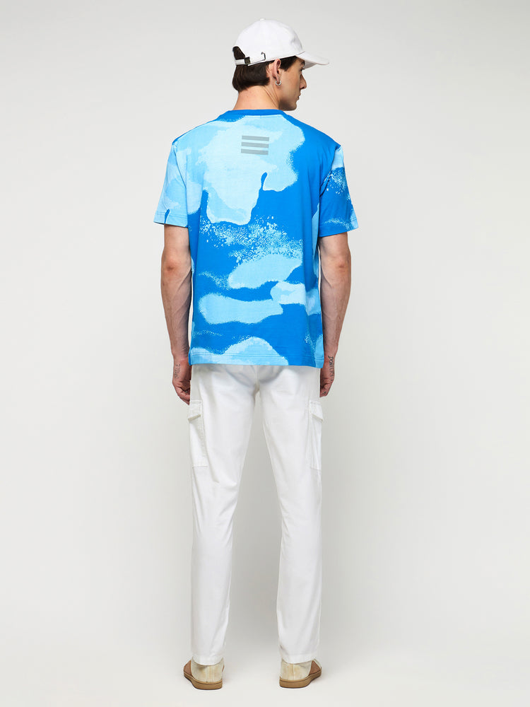 Relaxed Fit Abstract Print T-Shirt