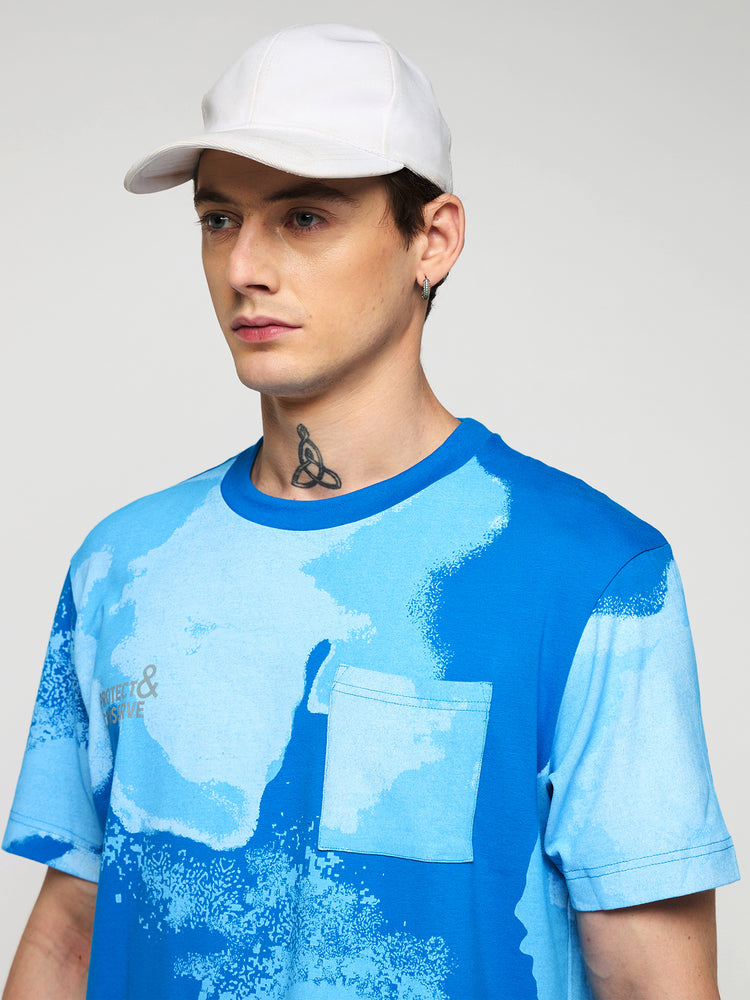 Relaxed Fit Abstract Print T-Shirt