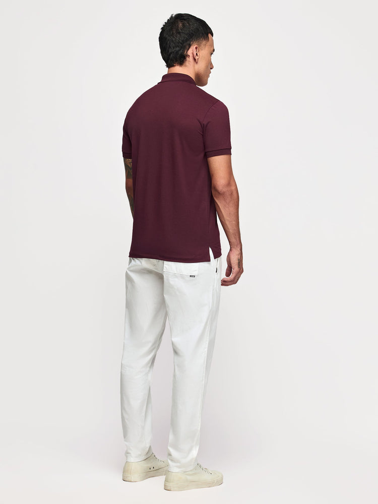 Chest Logo Zipped Polo