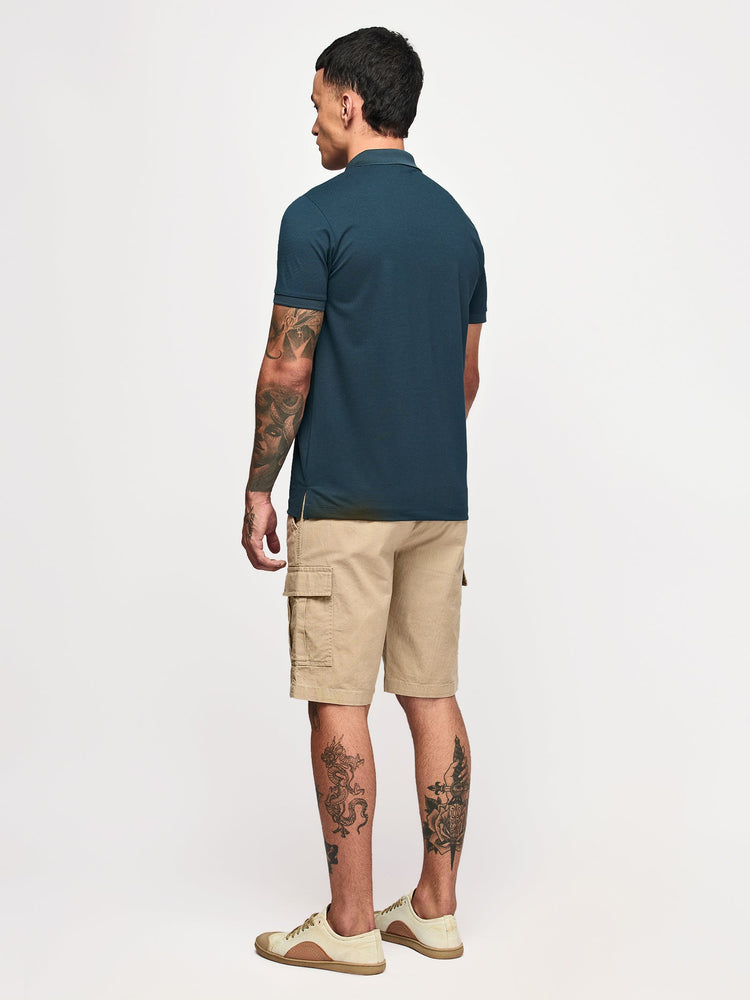 Chest Logo Zipped Polo