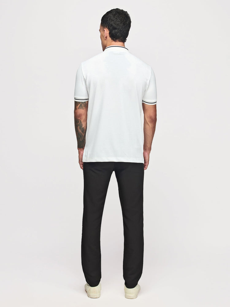 Chest Logo Zipped Polo