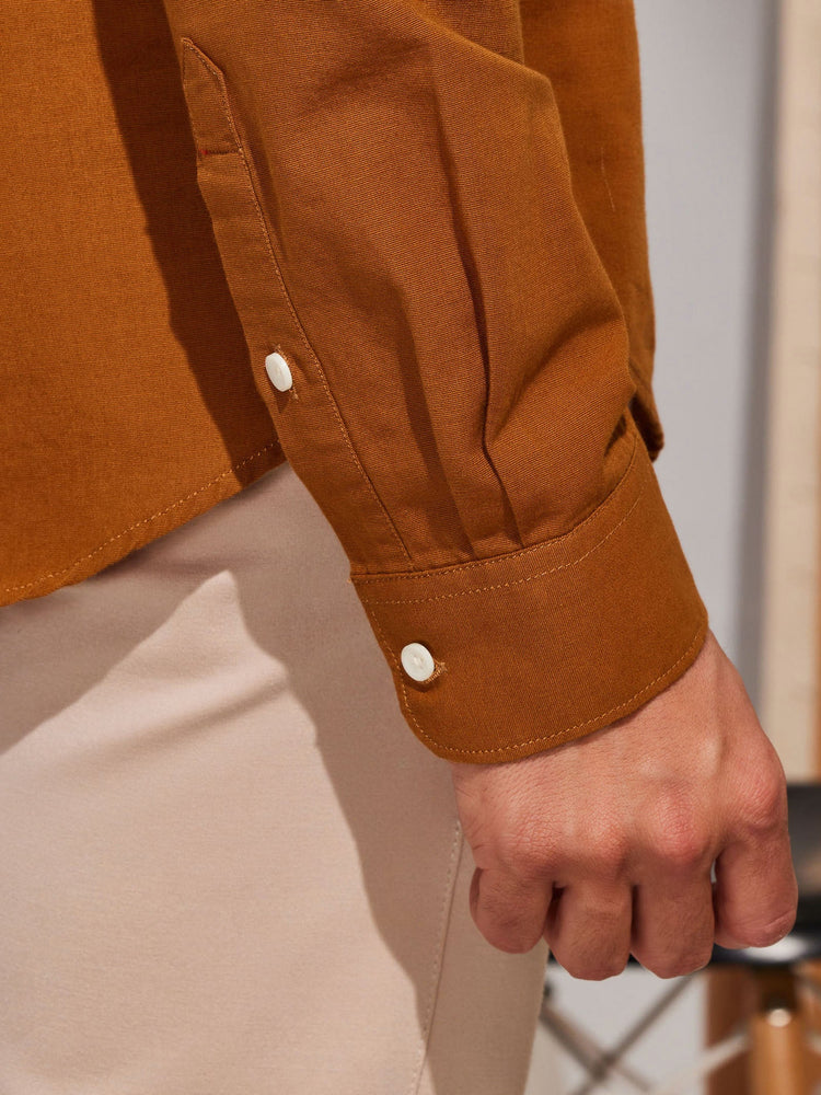 Khaki Double Pocket Kurta
