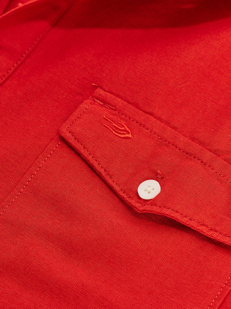 Red Double Pocket Kurta