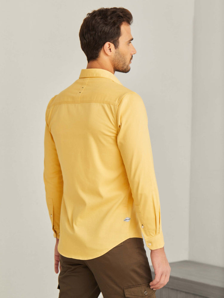 Yellow Power Stretch Cargo Shirt