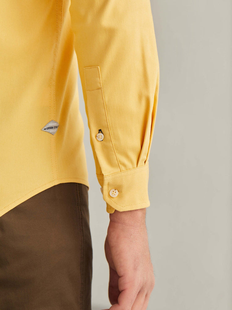 Yellow Power Stretch Cargo Shirt