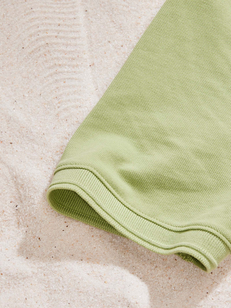 Green Solid Polo T-Shirt
