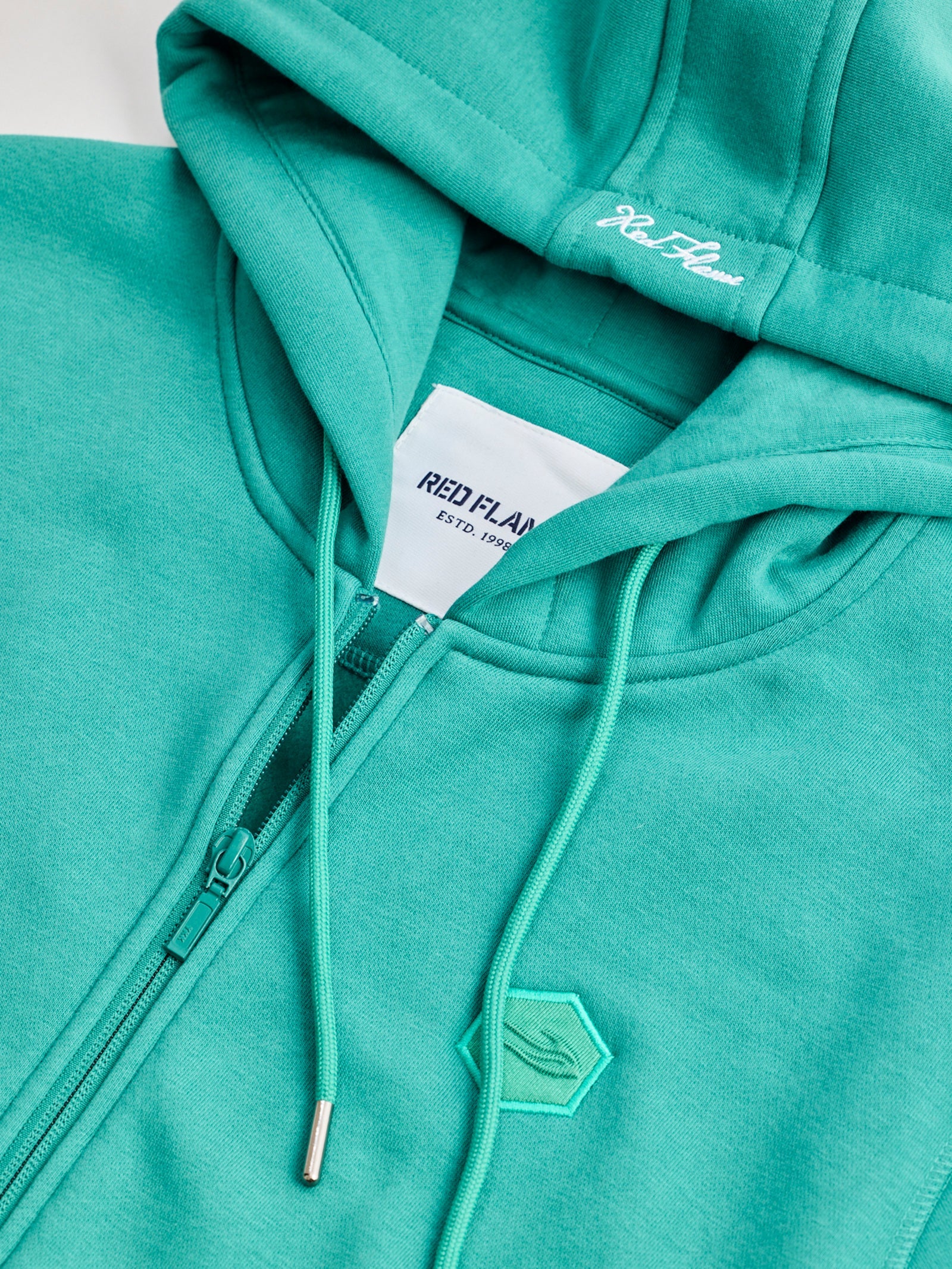 Green Fleece Hooded Sweatshirt