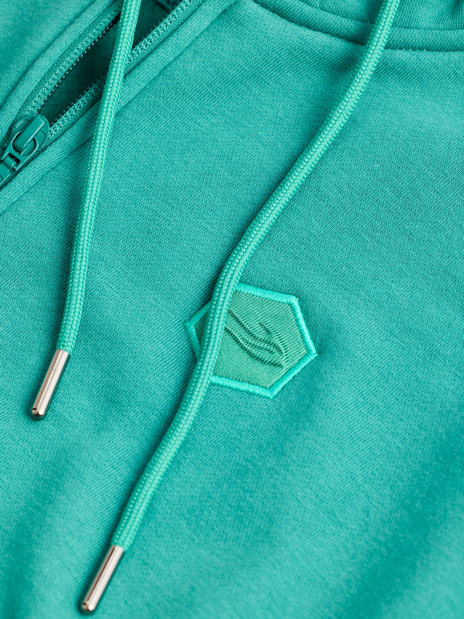 Green Fleece Hooded Sweatshirt