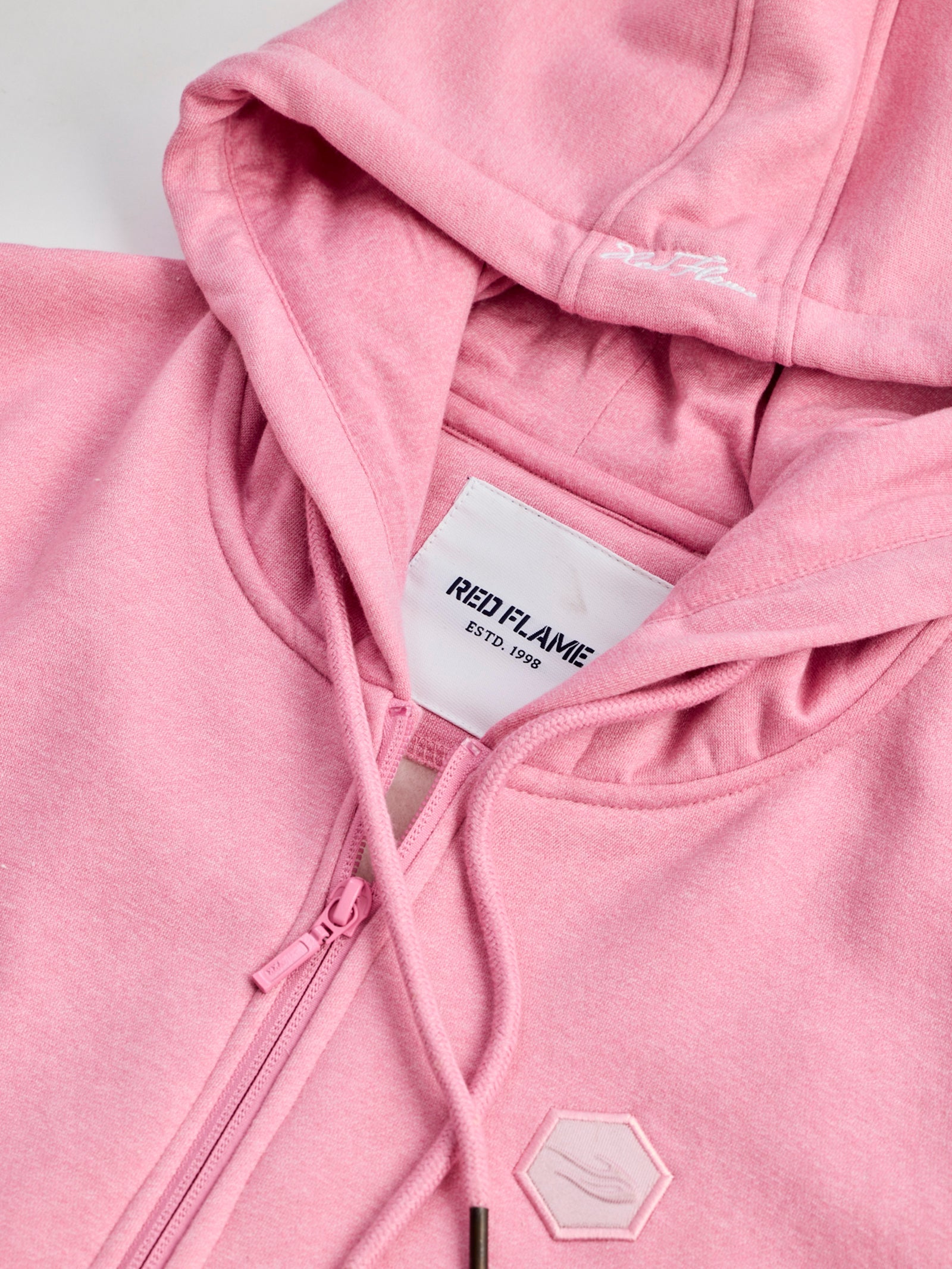 Pink Fleece Hooded Sweatshirt