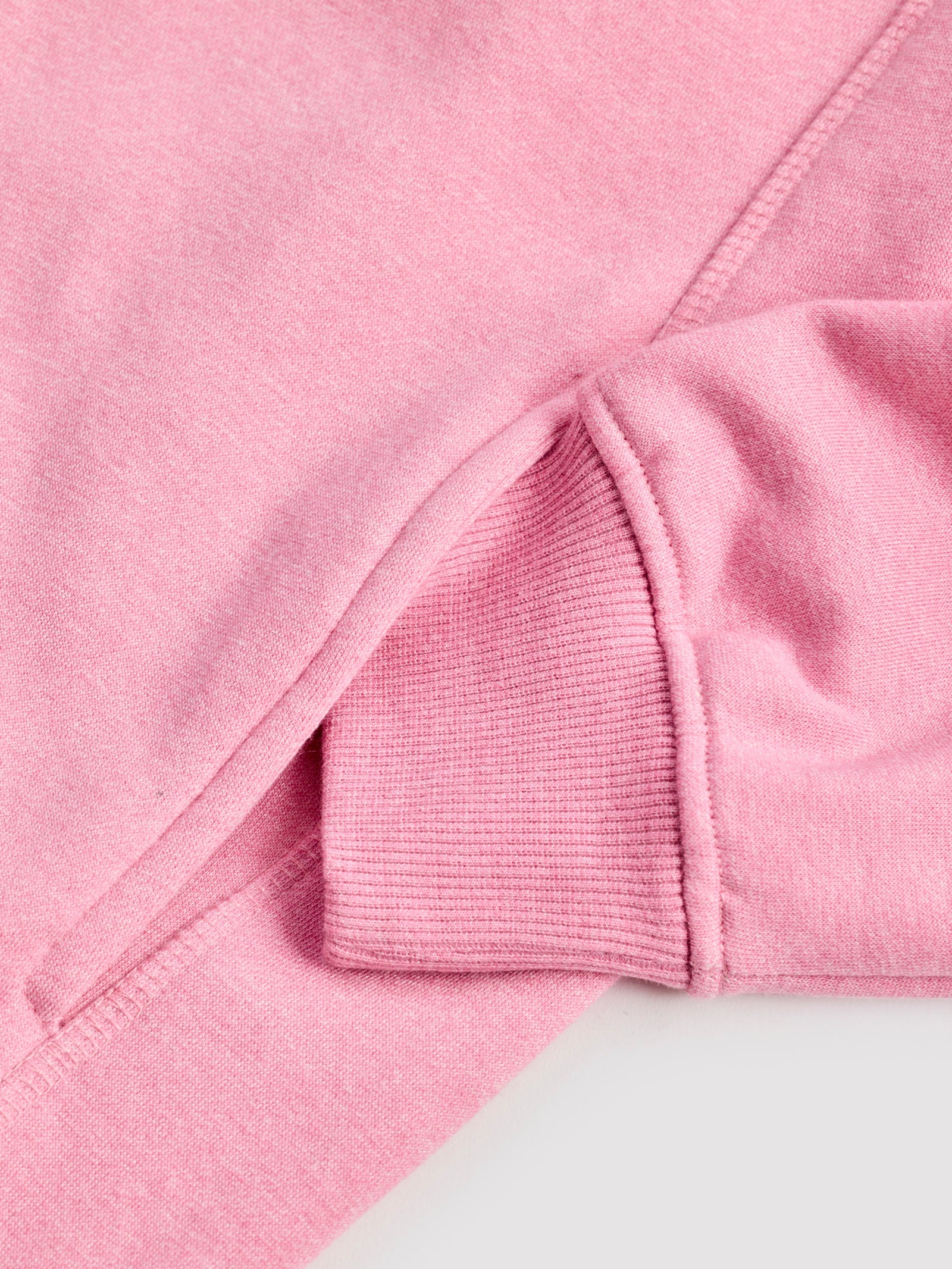 Pink Fleece Hooded Sweatshirt