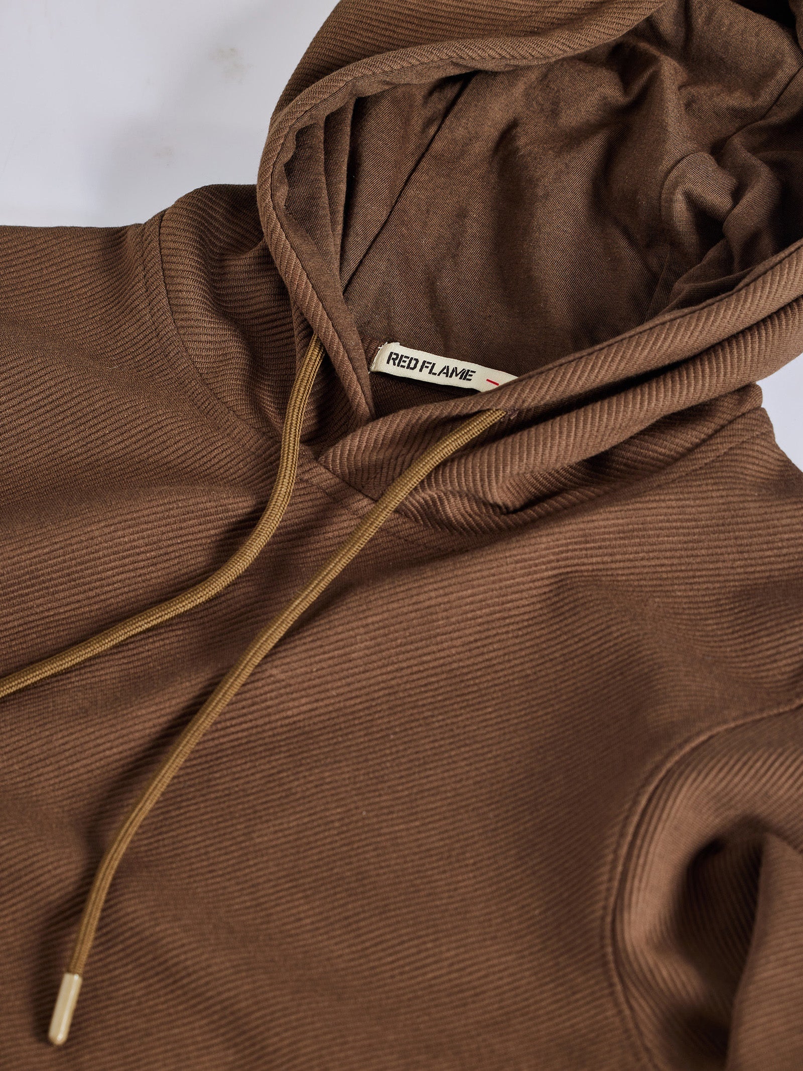 Olive Ottoman Crew Neck Hooded Sweatshirt