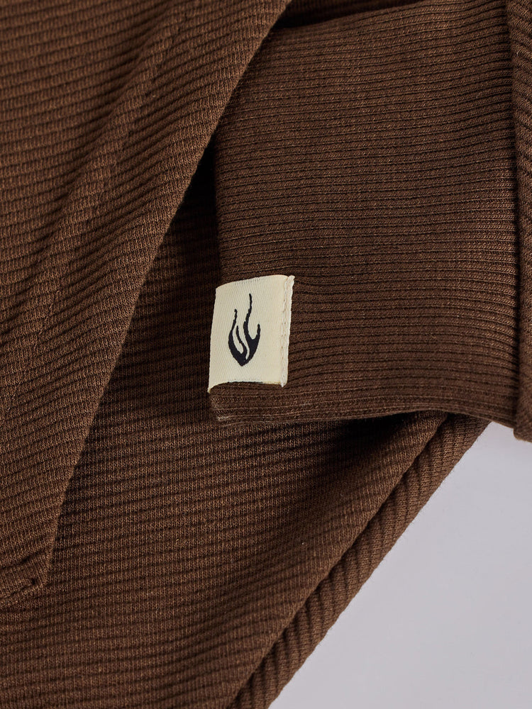 Olive Ottoman Crew Neck Hooded Sweatshirt